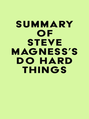 cover image of Summary of Steve Magness's Do Hard Things